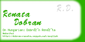 renata dobran business card